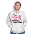 thumbnail image 5 of They Are Fake Real Ones Tried Kill Me Zip Hoodie Sweatshirt Women Brisco Brands L, 5 of 6