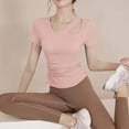 thumbnail image 3 of Ounisa Womens Fashion Fall Clothes One Piece Cutout Tops Long Sleeve Ribbed Slim Fitted Shirts Tee Tshirts, 3 of 7