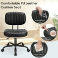 thumbnail image 5 of CONCETTA Low Back Desk Chair,Armless Small Office Computer Chair,Black, 5 of 8