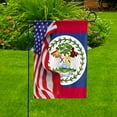 thumbnail image 2 of American Flag Waving Show Belize Flag Belizean American Friendship Proud Root House Flag, Double-Sided Decorative Outdoor Flag, Patriotic Polyester Yard Flag 29.5 x 39.5 in, 2 of 5
