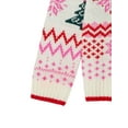 thumbnail image 4 of Holiday Time Toddler Girls Merry & Bright Christmas Sweater, Sizes 12M-5T, 4 of 5