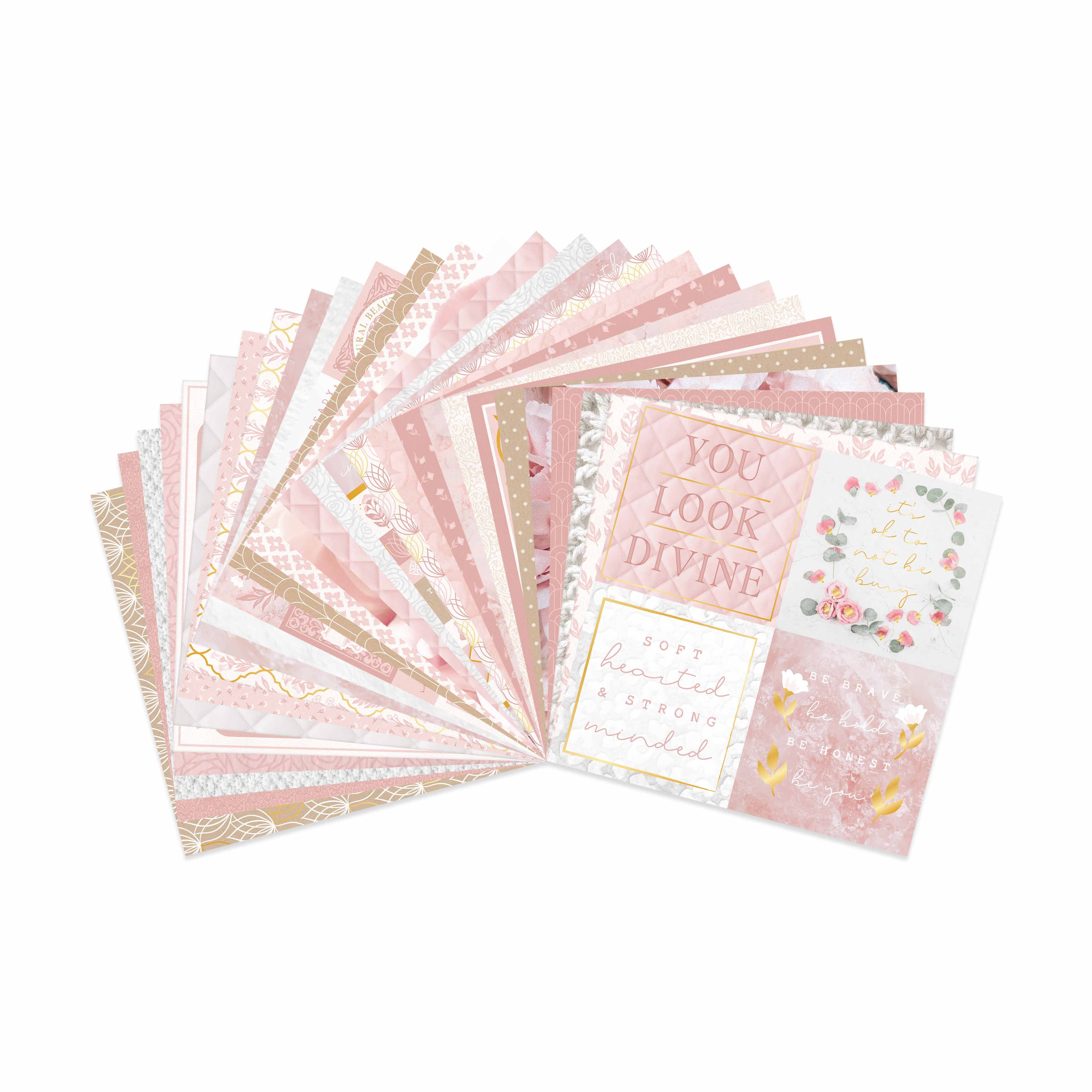 12" x 12" Soft Serenity Paper Pad by Recollections - Acid and Lignin Free Paper for Scrapbooks - Arts & Crafts - 6 Pack
