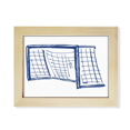 thumbnail image 1 of Blue Football Door Net Pattern Desktop Photo Frame Picture Art Decoration Painting 6x8 inch, 1 of 3