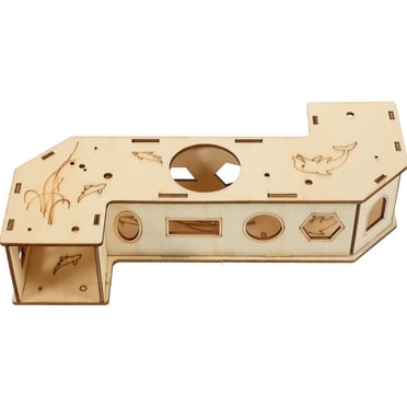 Little Critters Toys Small Animal Hamster Pet for Animals Guinea Pig Chinchilla Hideout Sports Supplies Wooden