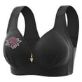 thumbnail image 2 of Horkkom Wireless Bras for Women, Seamless Comfortable Soft V Neck No Underwire Support Push Up Everyday Bra, Gifts for Women, 2 of 7