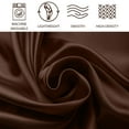 thumbnail image 2 of Silky Satin Bed Sheet Set 4-Piece (Chocolate, Full), 2 of 5