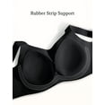 thumbnail image 6 of YANDW Wireless Comfort Everyday Bra Seamless Full Coverage Wirefree Sleep Bras for Women, Black XL, 6 of 10