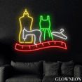 thumbnail image 3 of Glowneon Sewing Fashion Store Neon Sign, Girl Clothing Shop Led Decor, 3 of 4