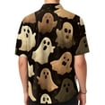 thumbnail image 6 of JGNGSHN Mens Halloween Shirts Button Down Short Sleeve Hawaiian Holiday Beach Shirt Funny Pumpkins Printed Tees, 6 of 6