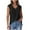 Black, variant on Aofany Women's Tank Tops Summer Fashion Solid Color V-Neck Sleeveless T-shirt Tops Blouse