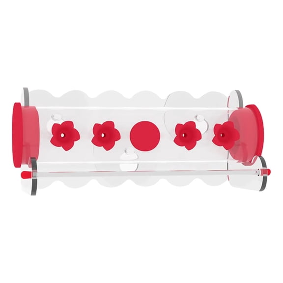 Window Bird Feeder for Hummingbirds, Clear Suction Cup Feeder with Transparent Viewing Design, Outdoor Hanging Bird Watching Station for Garden Patio