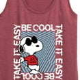 thumbnail image 3 of Peanuts - Be Cool, Take It Easy - Snoopy - Women's Racerback Tank Top, 3 of 6