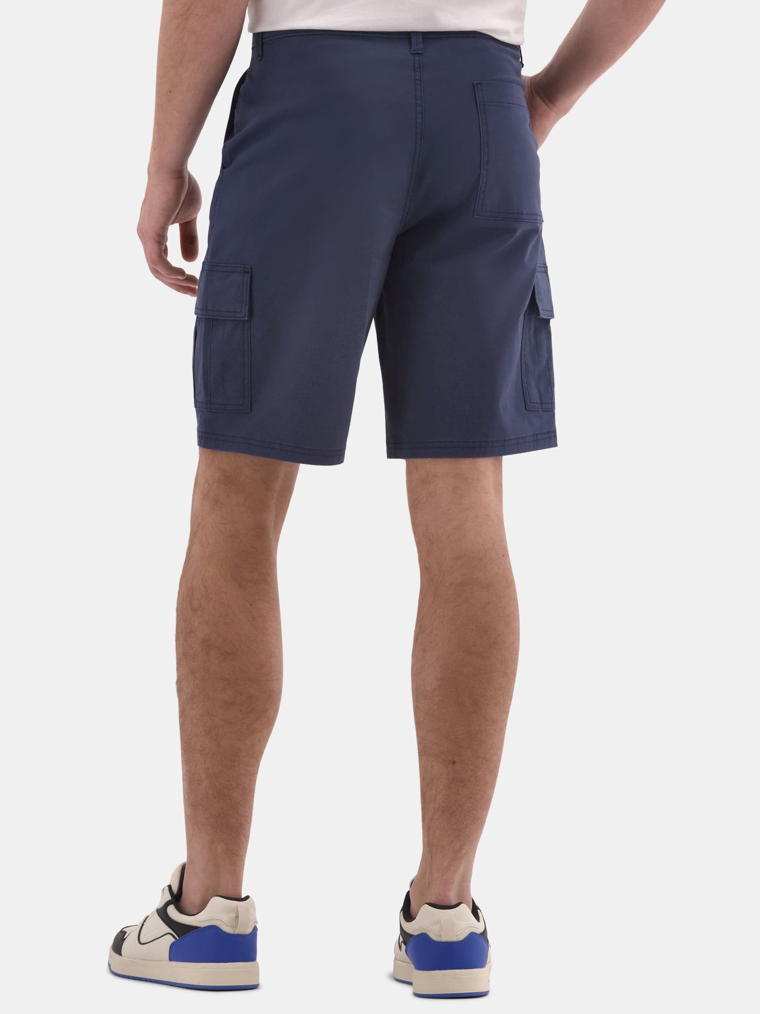 No Boundaries Men's & Big Men's Twill Long Cargo Shorts, 9" Inseam, Sizes XS-5XL