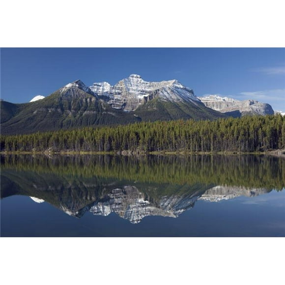 Parc National du Lac Hebert - Parc National du Banff Alberta Canada Affiche Imprimée, 38 x 24