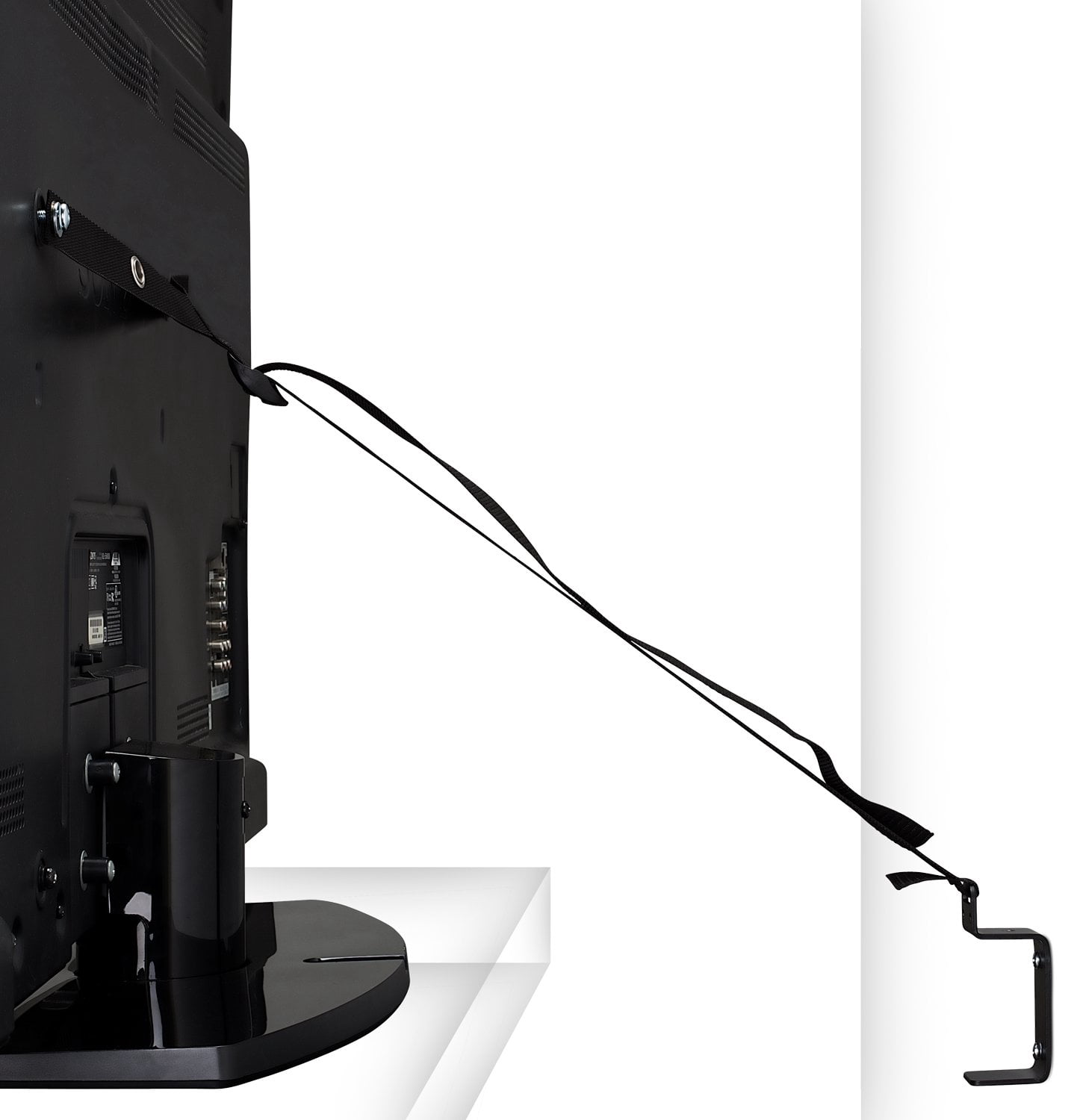 Mount-It! TV Safety Straps with Anti-Tip Protection Secures to TV Stand and Walls (MI-350)