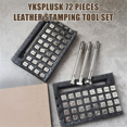 thumbnail image 2 of 72 Pieces PU Stamping Tools Kit, PU Assorted Shape Saddle Making Stamp Punch Set, PU Stamps Punch Tools,1 Set * PU stamps, 2 of 6