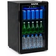 thumbnail image 1 of Enfriador de Bebidas Frigobar Compacto Negro Mini Refrigerador de Acero Inoxidable Ideal Para Espacios Pequeños Frigobar Mini Multifuncional Mini nevera Latas De Refresco (48 Litros), 1 of 7