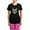 With Pink Pant, variant on CafePress - Wolf Face Pajamas - Women's Short Sleeve Print T-Shirt and Pants Dark Cotton Pajama Set