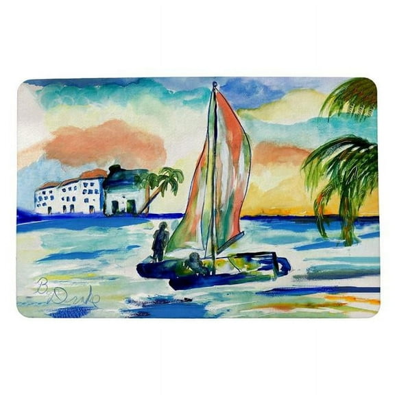 Betsydrake DM1193 18 x 26 in. Catamarand Door Mat - Small