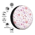 thumbnail image 4 of Naloa Retro Floral PVC Leather Spare Tire Wheel Cover for Car Truck SUV Camper Trailer Universal Fit many size15 inch, 4 of 6