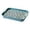 Green, variant on Indoor Cat Litter Pan with Tall Sides ABS Construction Easy Clean Tray for Clumping Sand Control and Reduction 27X18.5X4cm