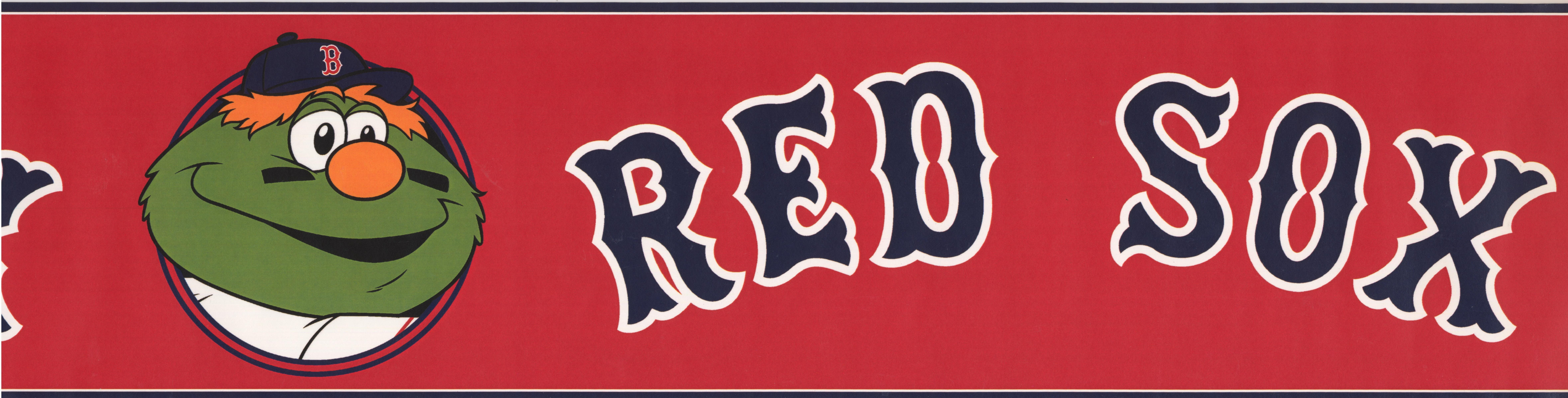 Boston Red Sox MLB Baseball Team Fan Sports Wallpaper Border Modern