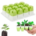thumbnail image 4 of 5Pcs Reusable Seed Starter Trays Kit (60 Cells in Total), Silicone Seedling Starter Trays for Starting Plant Seeds, Indoor Gardening Plant Germination Tray, 4 of 7