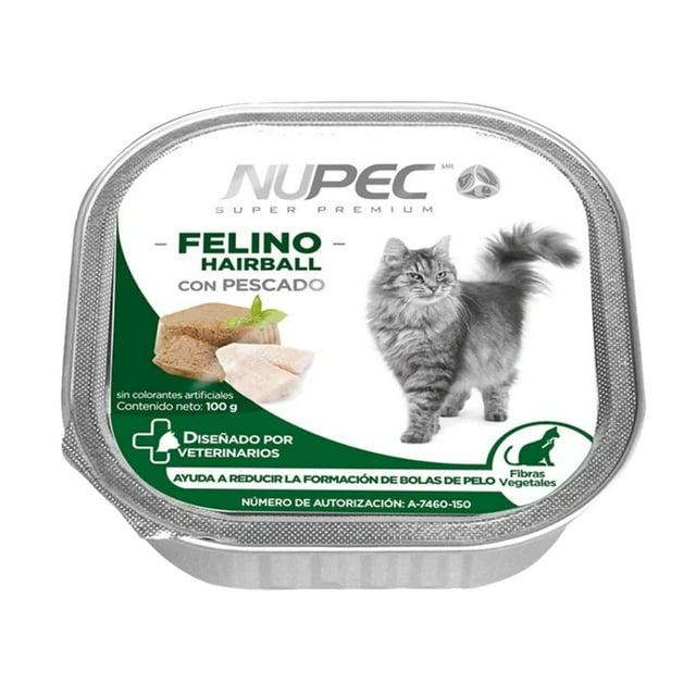 Alimento Para Gato Adulto Nupec Wet Urinary y Hairball 4 Pzas