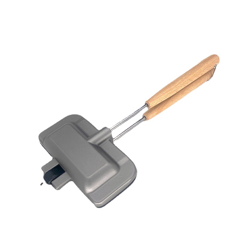 Hot Sandwich Maker, Hot Dog Toaster, Double-Sided Sandwich Baking Pan, Double Sided Frying Pan, Grilled Cheese Maker Nonstick Sandwich Maker Flip Grill Pan for Breakfast Pancakes, Toast, OmeletsBlack