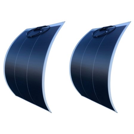 2 pcs 100 Watt Monocrystalline Solar Panel for Off-Grid Applications