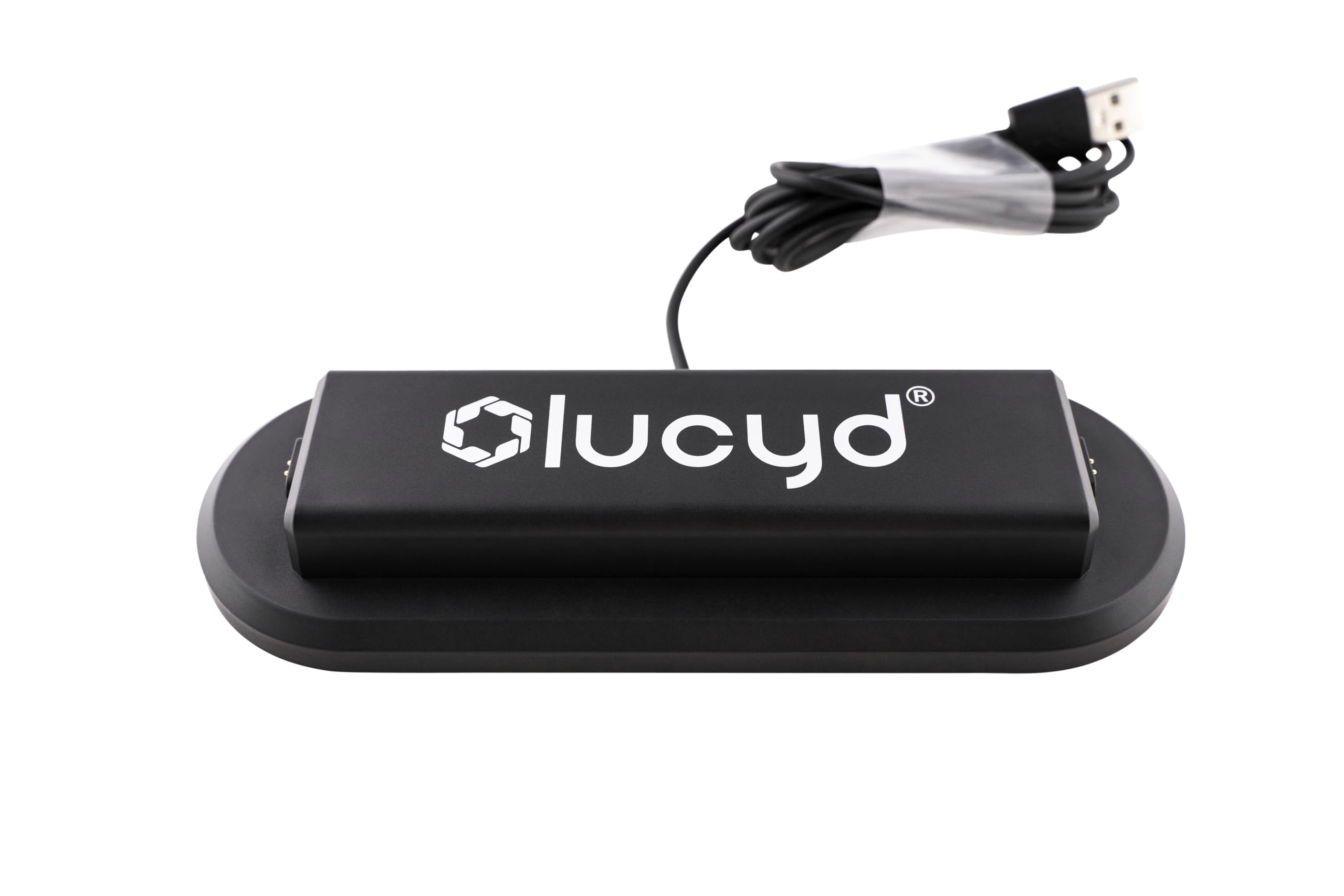 Lucyd Lyte Charging Dock 2.0 - Portable Wireless Charging Pad for Lucyd Smart Glasses, Bluetooth Smart Sunglasses, Phones, and USB Devices - Ideal for Office, Nightstand, Desk, and Travel