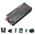 thumbnail image 1 of Cargador Inversor de Corriente, Inversor de Corriente de 900W DC 12 24V A AC 110V CON 4 PUERTOS USB SALIDA DE ONDA MODIFADA SINUSOIDAL PARA USO EN AUTOMÓVILES, 1 of 7