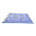 thumbnail image 2 of Ahgly Company Machine Washable Indoor Rectangle Oriental Blue Traditional Area Rugs, 6' x 9', 2 of 4