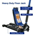 thumbnail image 7 of Kicctian 3 Ton Low Profile Hydraulic Floor Jack with Dual Pump Quick Lift, Heavy Duty Q235B Steel Construction, 3-19.5 in Lift Range for Car, SUV or Truck Repair, Blue, 7 of 7