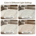thumbnail image 7 of ODIKA 4'x6' Washable Area Rug Stain Resistant, Low Pile, Easy Care Seagrass Herringbone Boho Geometric Vintage Distressed Minimalist for Dorm Room, Small Living, 7 of 7