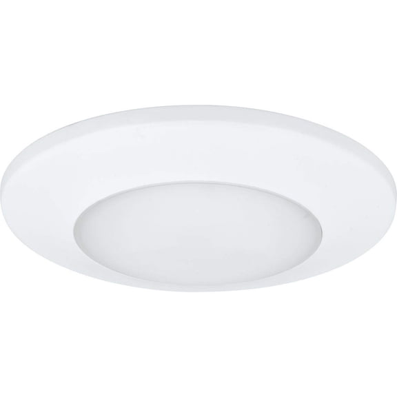 LED Flush Mount Ceiling Light, P8222-28-30K, White, 7.25 Inch, Modern Design, Polycarbonate Lens, Dimmable, for Residential Commercial