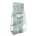 thumbnail image 1 of yuksok Clear 6 Pockets Handbag File with Hook for Closet Bag Organizer, 1 of 9