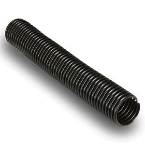 Black Nylon Split Wire Loom Corrugated Conduit - 1/2" - 25 Feet