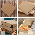thumbnail image 3 of Luxshiny 10pcs Reusable Pizza Box Light Brown for Storage Container and Events, 3 of 8