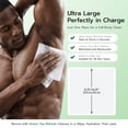 thumbnail image 3 of 30 count Rinse-Free  Wipes, Ultra Thick Shower Wipes for , Disposable & Travel Essentials, , Green  & Aloe-Infused, XL Cleansing Wipes for  Workout Cleanup &  Hygiene, 3 of 6