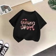 thumbnail image 2 of RMGVDSD Girls Casual T-Shirts Grandma's Girl Heart Print Crew Neck Short Sleeve Loose Party Holiday Summer Kids Comfortable Fashion Cute Tee Tops,3-4 Years, 2 of 4
