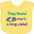 thumbnail image 3 of Inktastic They Found Me in a King Cake Boys or Girls Baby Bib, 3 of 4