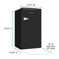 thumbnail image 4 of Avanti Retro Series Compact Refrigerator, Mini-Fridge, 3.0 cu. ft., in Black (RMRS31X1B-IS), 4 of 19