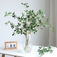thumbnail image 5 of 4 Pcs Faux Greenery Stems, 30" Artificial Branches for Vase Realistic Eucalyptus Branches Fake Plants Ficus Twig for Office Home Decorations, 5 of 9