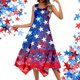 thumbnail image 1 of Vestido Largo Informal de Verano Para Mujer, Sin Mangas, Estilo Bohemio, Con Escote En V y Estampado Floral Elegante., 1 of 3