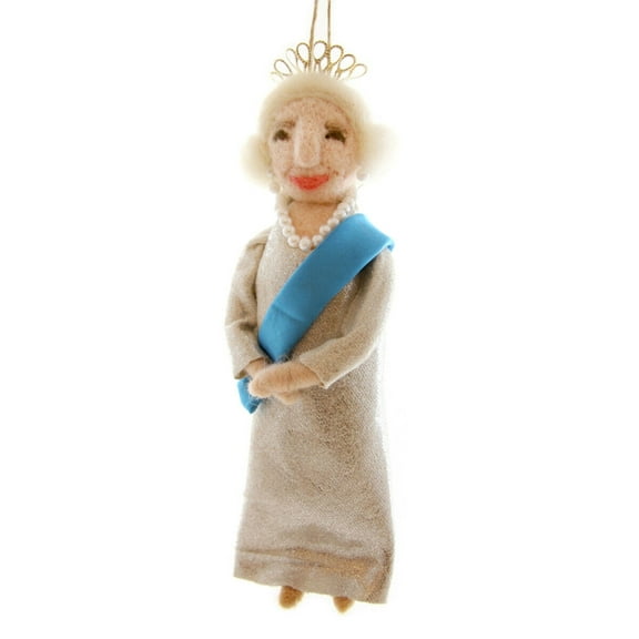 QUEEN ELIZABETH II Felt Christmas Ornament, by Cody Foster