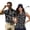 Black Dog Paw, variant on Aplkyhs Hawaiian Palm Leaf Matching Golf Shirts for Couple Women's Matching Hawaiian Golf Shirt for Couple Racerback Design Keep Cool in Hot Weather Lightweight