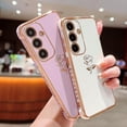 thumbnail image 4 of for Samsung Galaxy S23 FE 5G Case Cute Rose Flower Phone Case for Women Girls Luxury Plating Full Camera Lens Cover Protect Shockproof Galaxy S23 FE Case 6.4" Soft Silicone Bumper (White), 4 of 12