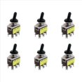 thumbnail image 1 of 6X AC 250V 15A On / On Interruptor de Palanca DPDT de 2 Posiciones con Bota Impermeable, 1 of 2