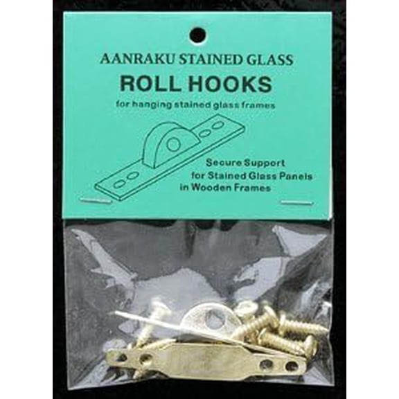 Roll Hooks for Hanging Stained Glass$$Home Decor, Kitchen, & Other